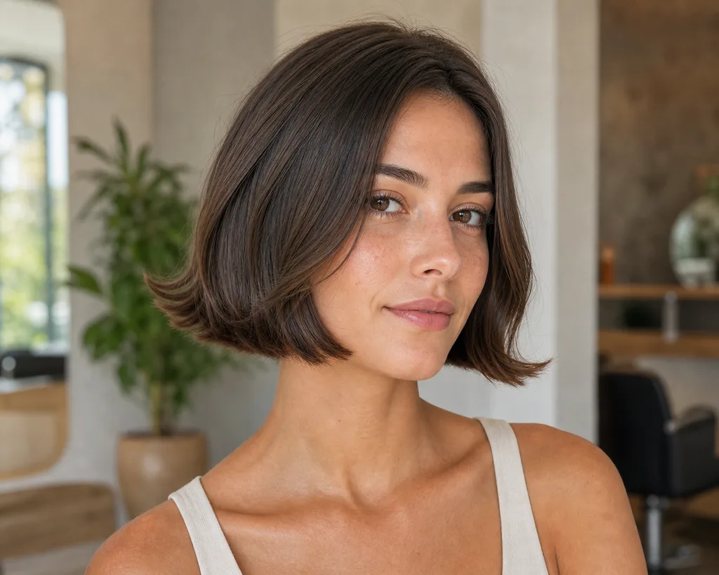 17 Cool Short Haircuts for Women That Are Heatwave Approved This Summer 7 Flicked bob haircut with flipped ends, a breezy short haircut for women in summer