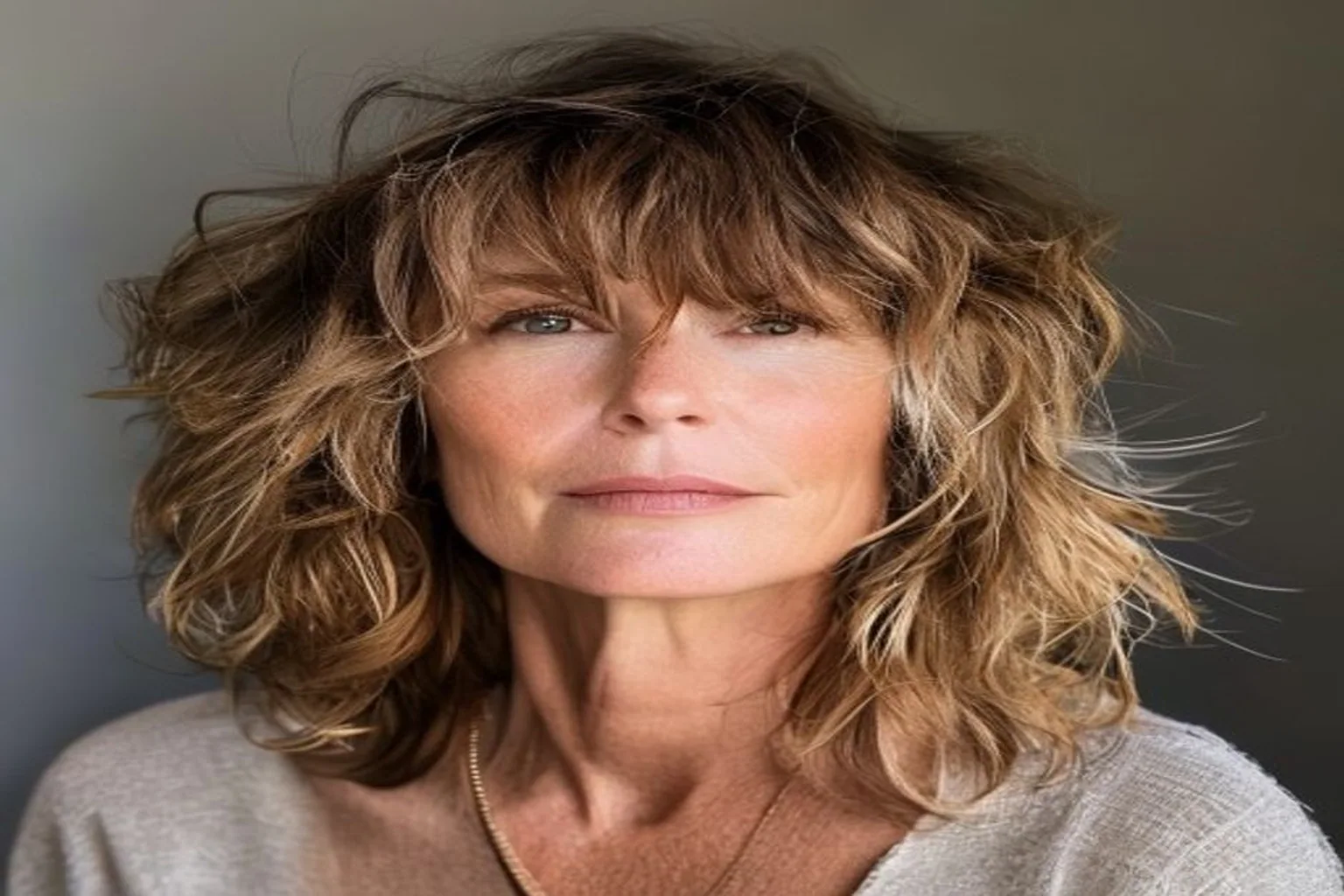 22 Short Haircuts for Women Over 50 That Look Modern 12 shaggy bob for women over 50 with wavy hair