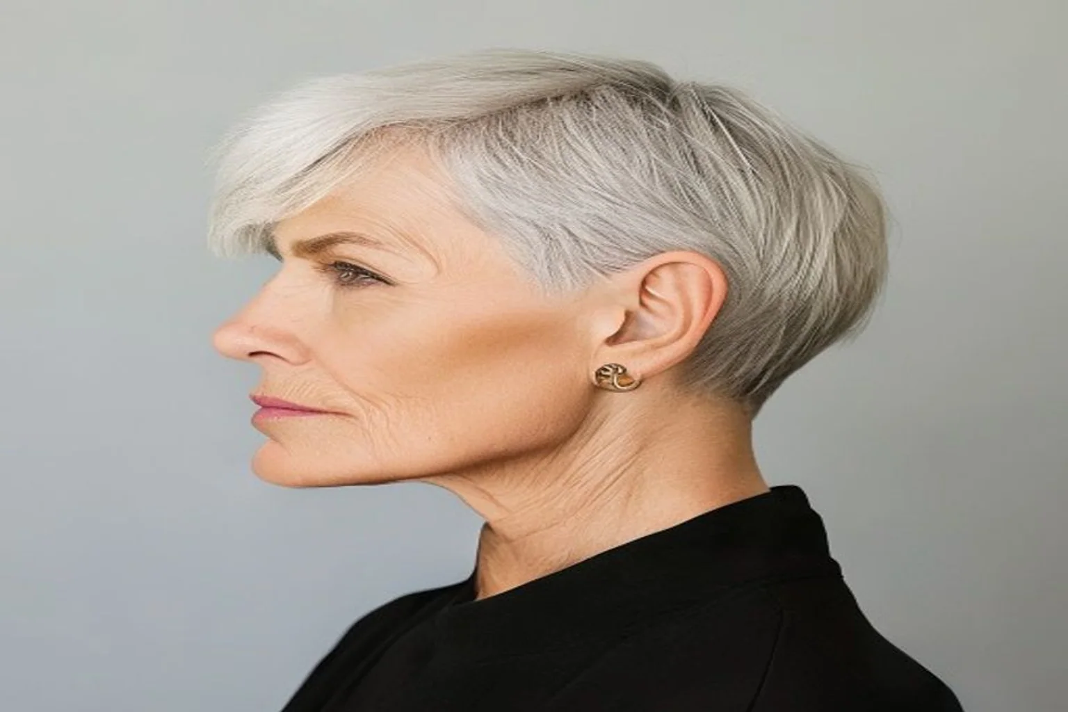 22 Short Haircuts for Women Over 50 That Look Modern 17 angled crop for women over 50