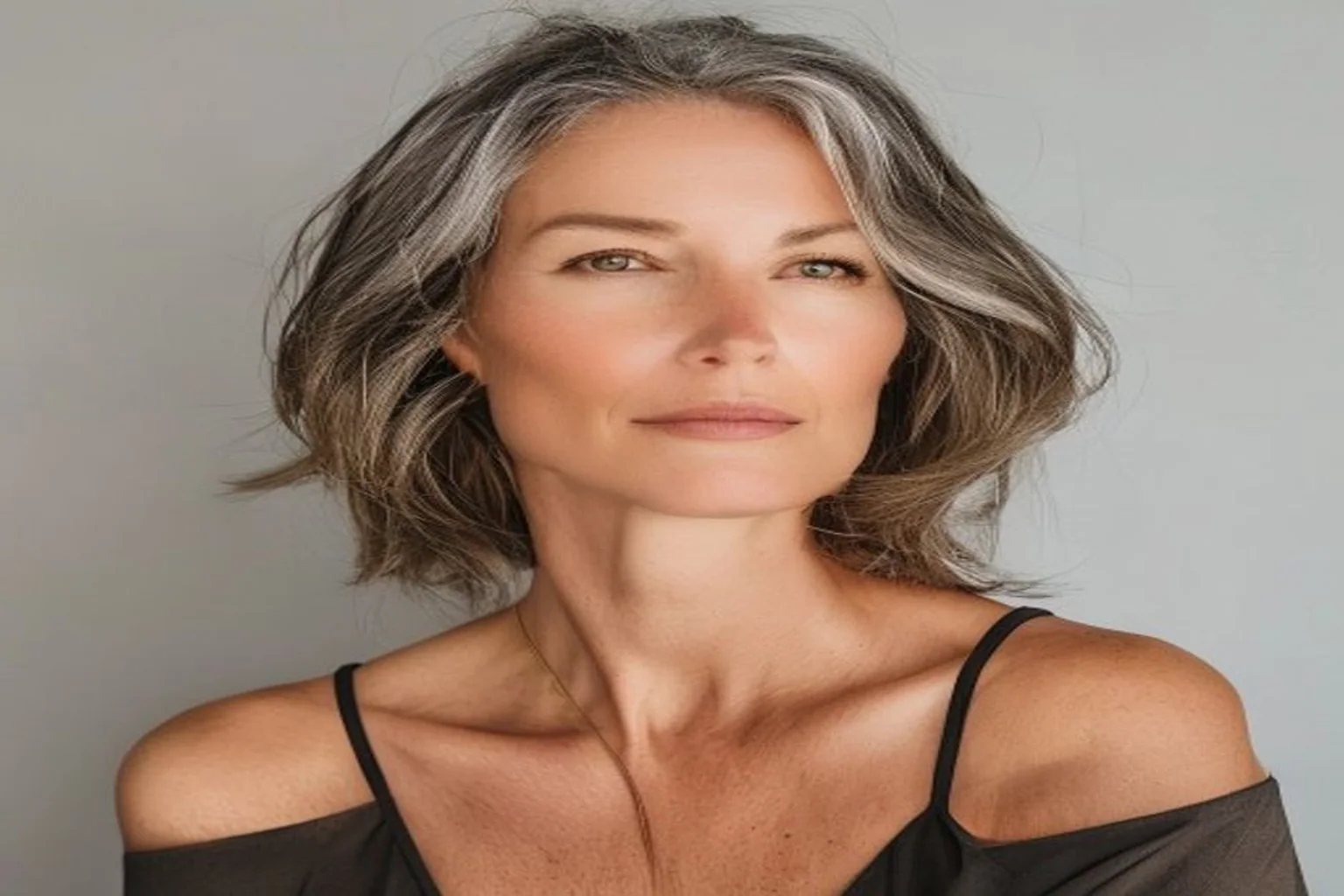 22 Short Haircuts for Women Over 50 That Look Modern 18 tapered neckline crop for women over 50
