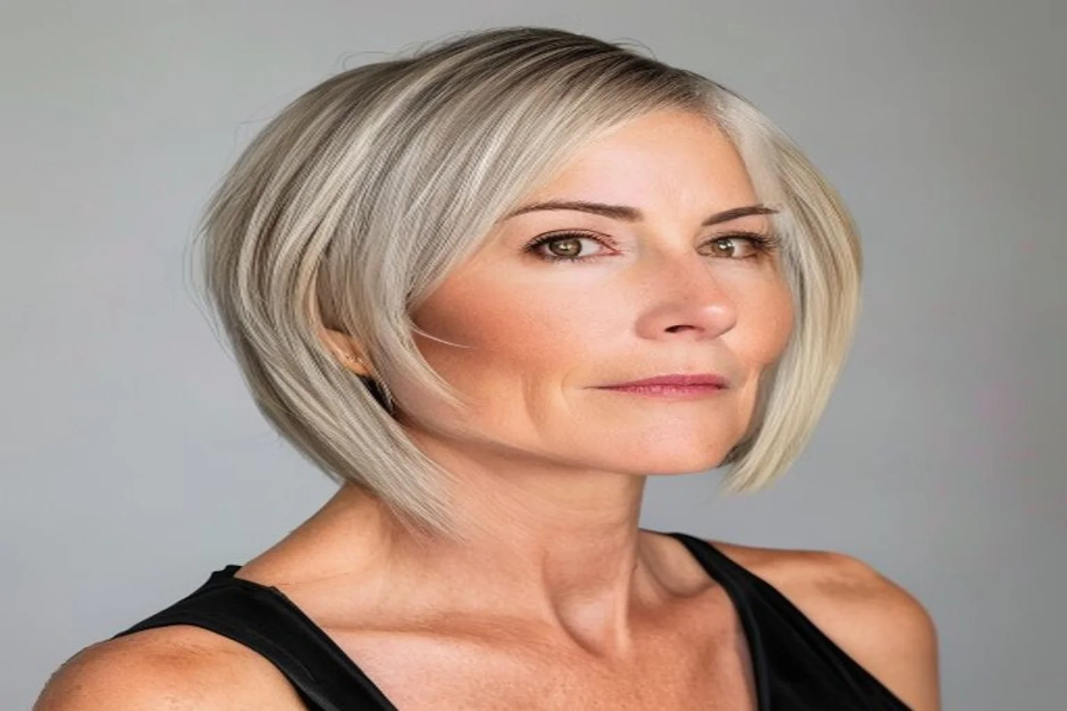 22 Short Haircuts for Women Over 50 That Look Modern 21 side-swept crop for women over 50 with fine hair