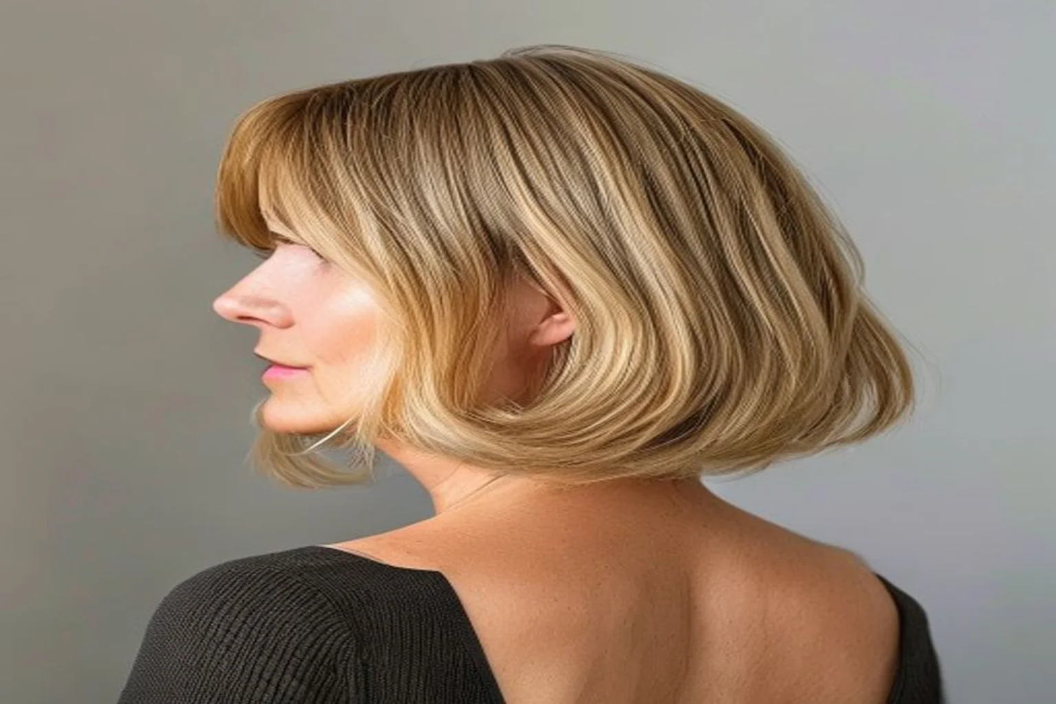 22 Short Haircuts for Women Over 50 That Look Modern 9 stacked bob for women over 50 with fine hair
