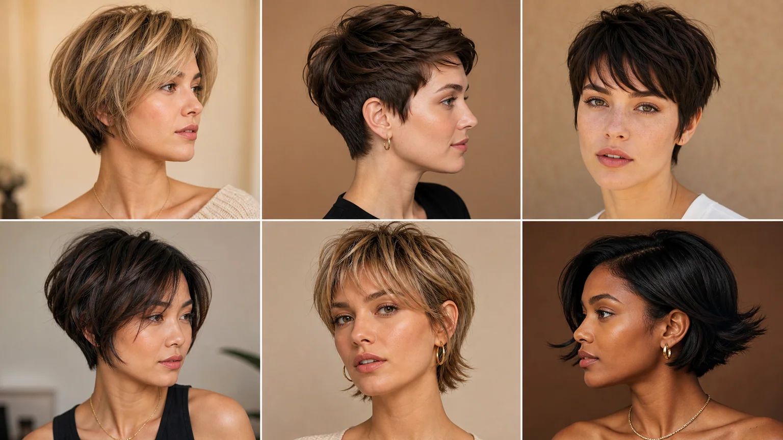 18 Short Hairstyles for Fine Hair That Add Instant Volume 3 collage of 18 short hairstyles for fine hair with volume
