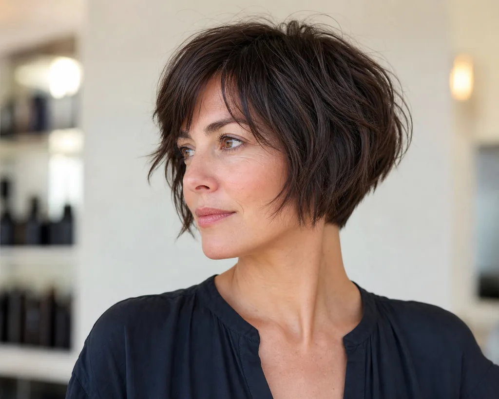 12 Short Shaggy Haircuts for Women That Are Trending Right Now 8 bixie haircut for women blending bob fullness with pixie layers