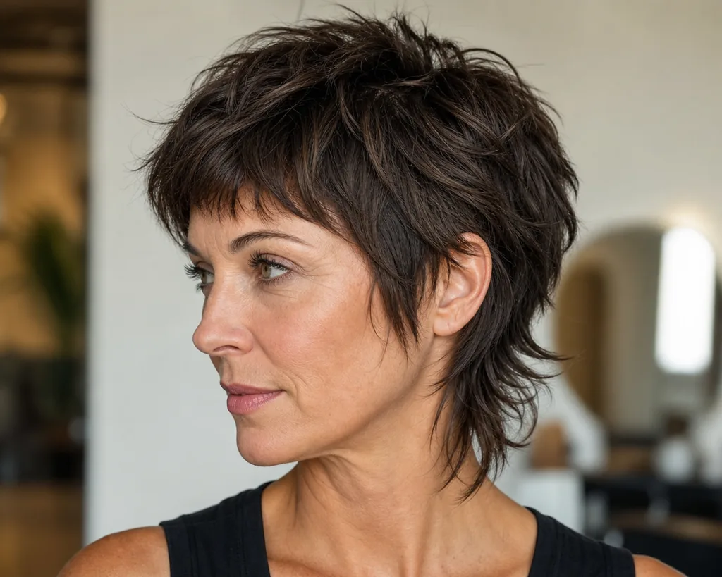 12 Short Shaggy Haircuts for Women That Are Trending Right Now 7 mixie haircut for women with pixie layers and a soft mullet nape