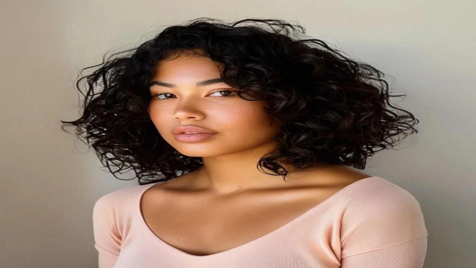 50 Best Short Curly Haircuts for Natural Curls in 2026 4 Woman with 3B ringlets in a curly shag showing defined spirals on loose curly short hair