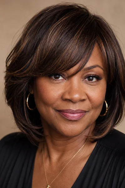 Bob with side-swept bangs and layers for fine hair over 50 — swept bangs frame face while crown builds volume