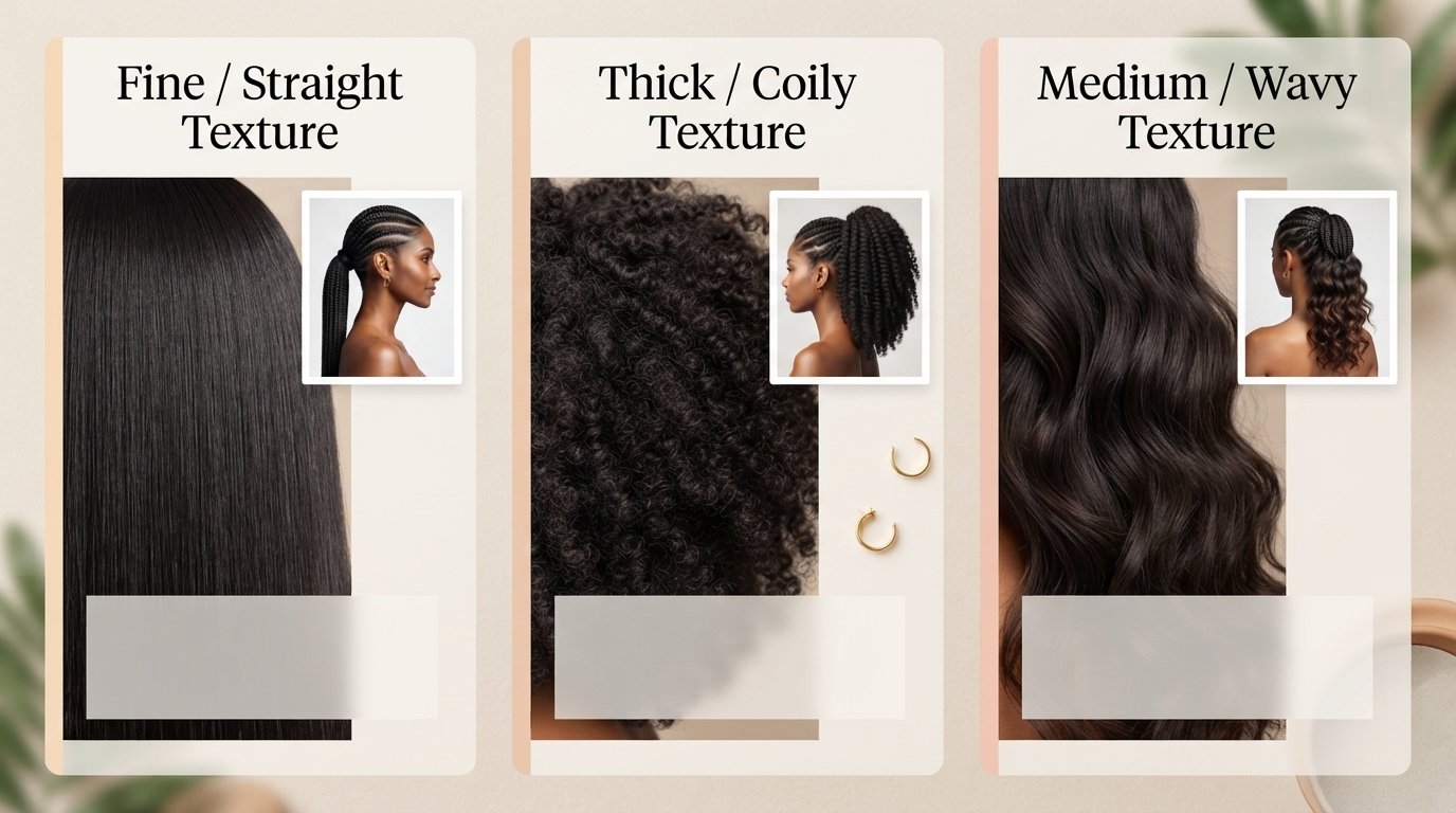 12 Braided Ponytail Ideas for Workouts and Everyday Wear 15 Comparison of hair textures matched to their best braided ponytail styles