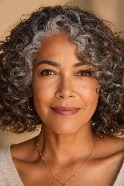 25 Short Curly Haircuts for Women Over 50 That Look Effortlessly Chic 16 chin-length curly bob for women over 50 — classic length with defined curls