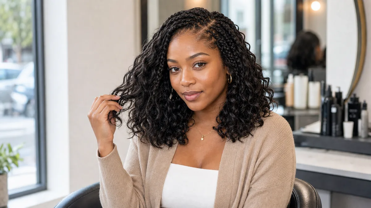 15 Protective Hairstyles for Natural Hair That Promote Growth 12 Crochet braids with loose beach-wave texture