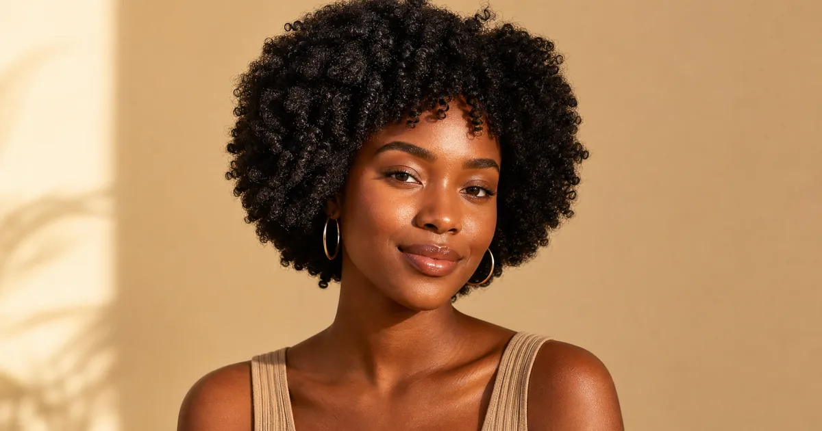 20 Stunning Curly Hairstyles for Women With Natural Hair in 2026 2 Black woman with defined 4C coils styled in a short rounded afro, natural curly hairstyle for type 4 hair