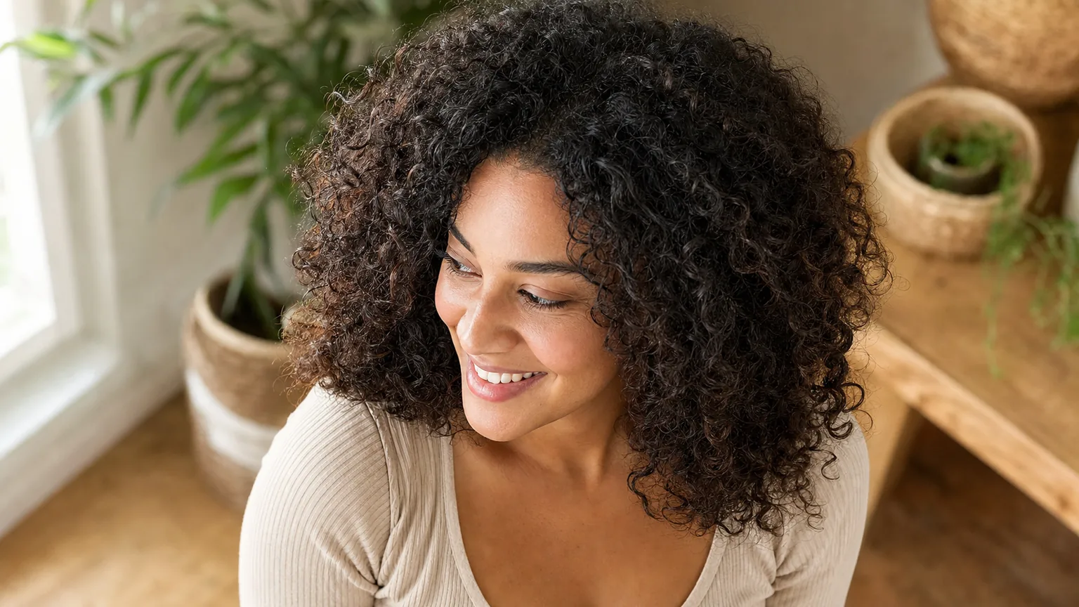 20 Stunning Curly Hairstyles for Women With Natural Hair in 2026 6 Easy everyday curly hairstyle with type 3 coils air-dried with natural volume and minimal styling