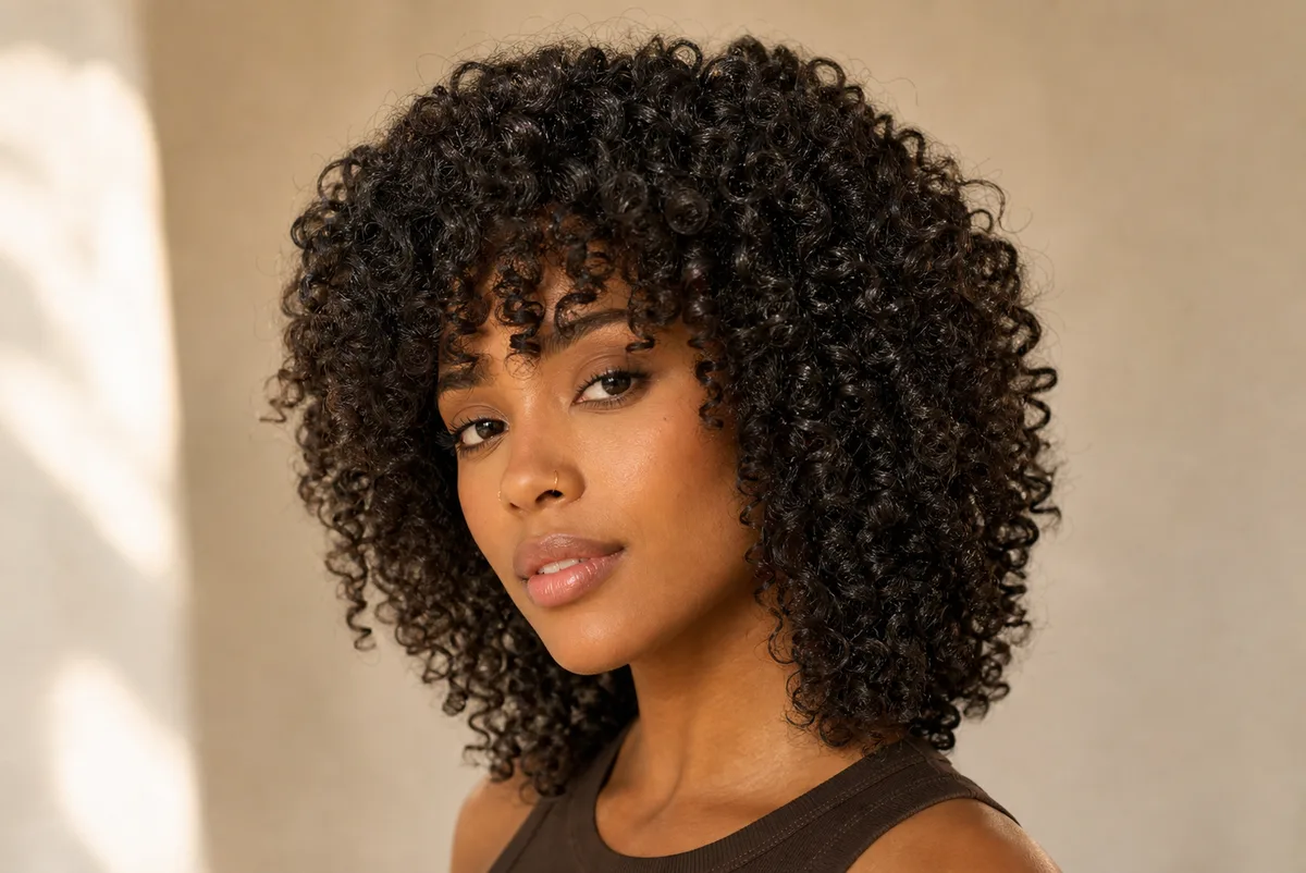 35 Edgy Short Haircuts for Women Ready for a Bold Change 26 Curly shag haircut on natural coily hair — voluminous layered short style