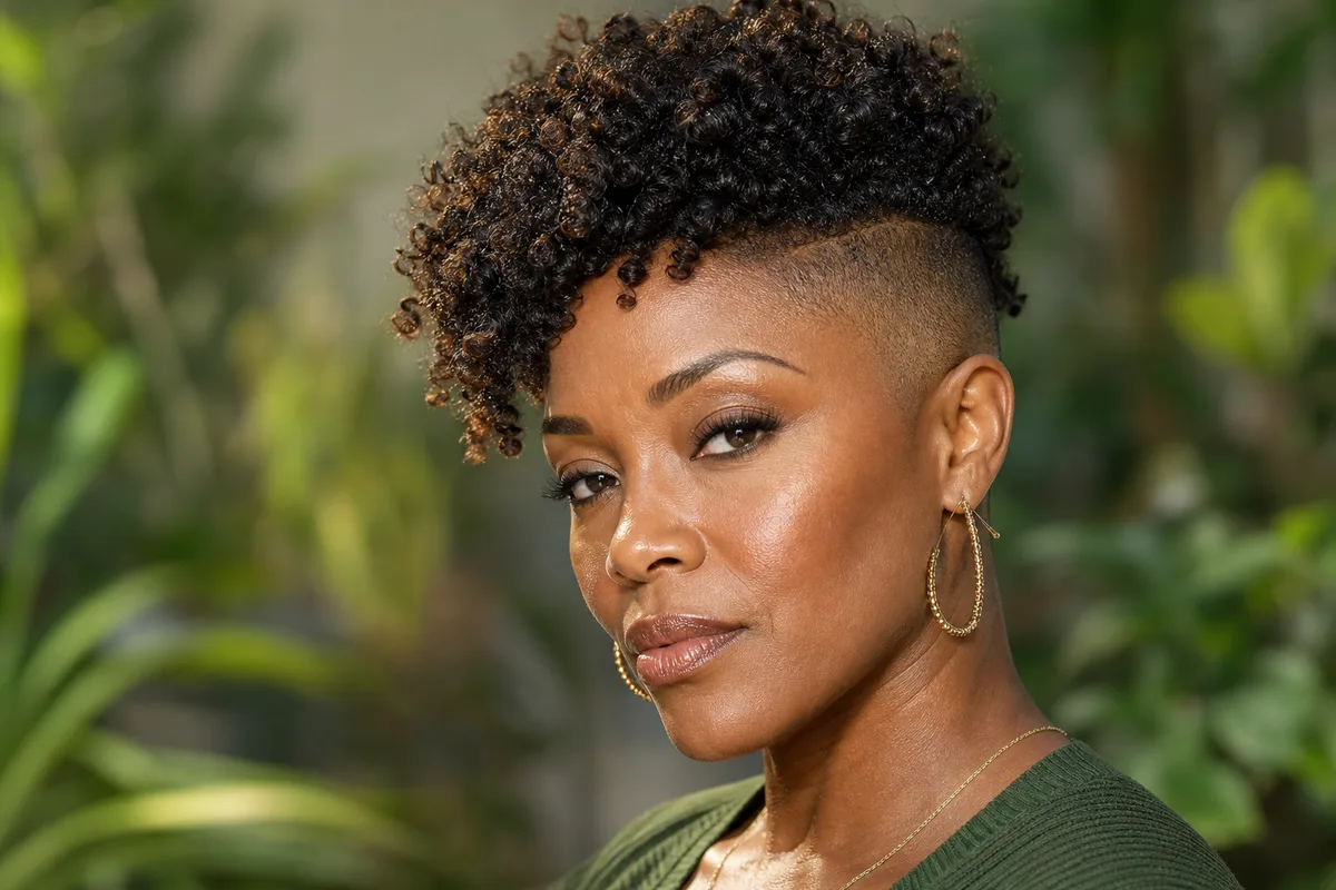 35 Edgy Short Haircuts for Women Ready for a Bold Change 15 Curly undercut with shaved sides — voluminous textured short hairstyle on curly hair