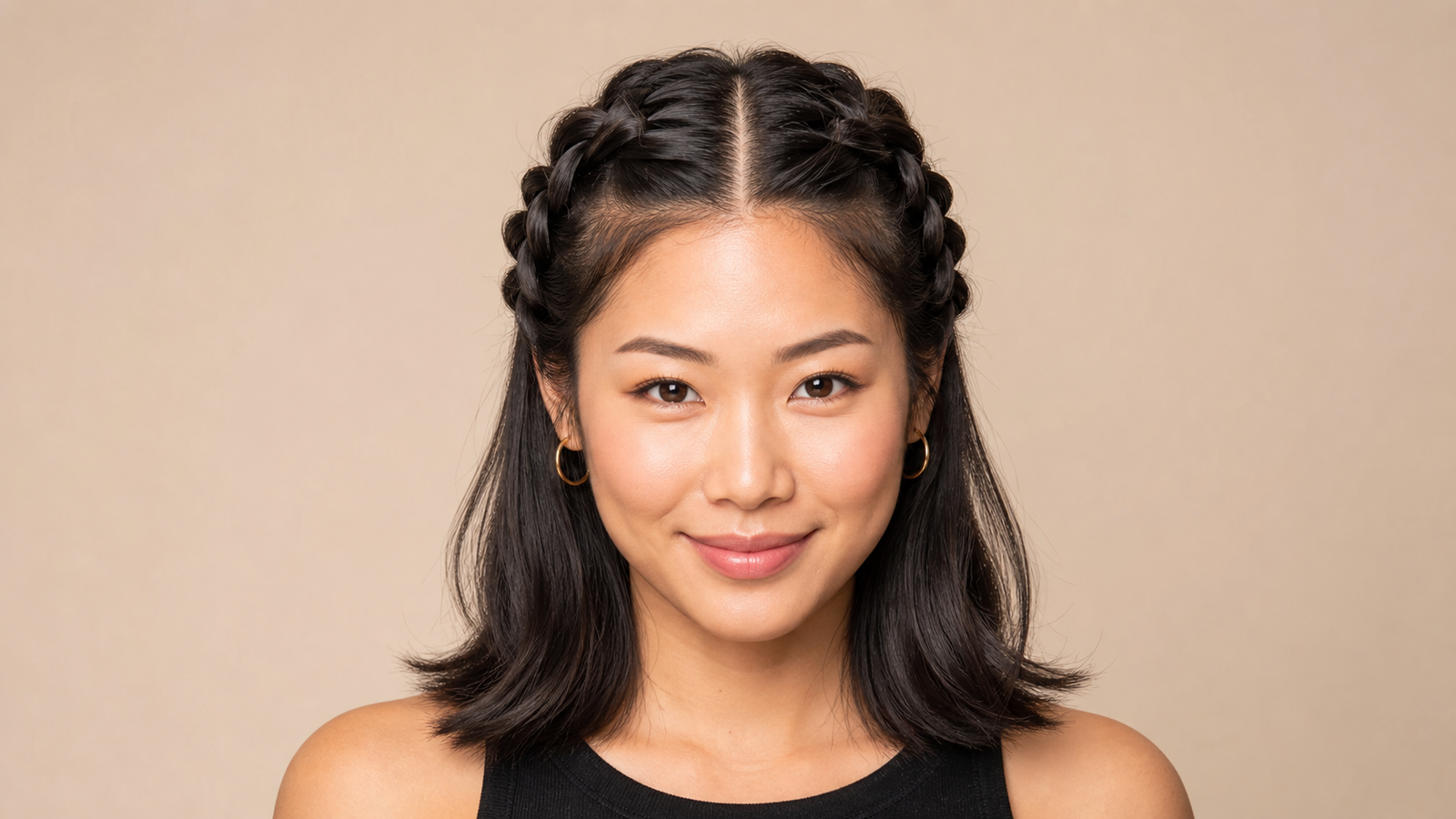 Double Dutch braid pigtails for fine, thin hair — adds visible volume and texture