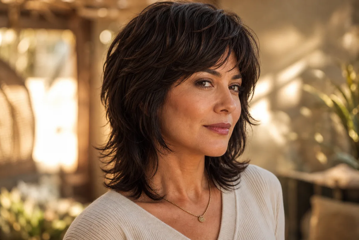 35 Edgy Short Haircuts for Women Ready for a Bold Change 28 Feathered mullet haircut with soft blended layers — gentle short mullet on wavy hair