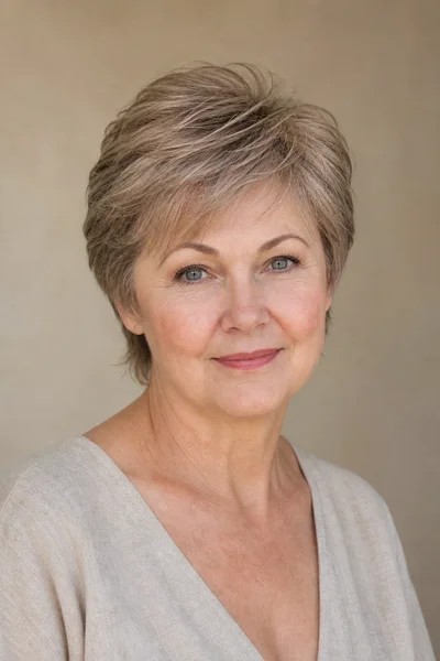 25 Flattering Short Haircuts for Women Over 50 Round Faces 27 Feathered pixie for fine, thinning hair — density-boosting technique for mature women over 50