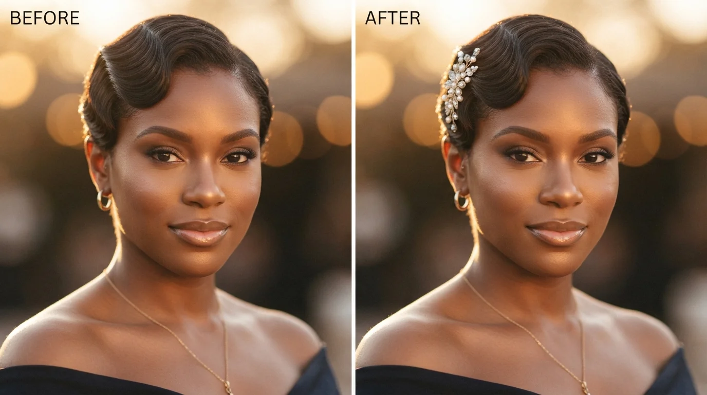 20 Finger Wave Hairstyles for Black Women With Short Hair 27 Fixing flattened finger wave hairstyles for Black women — re-pinching a loosened ridge with fresh gel