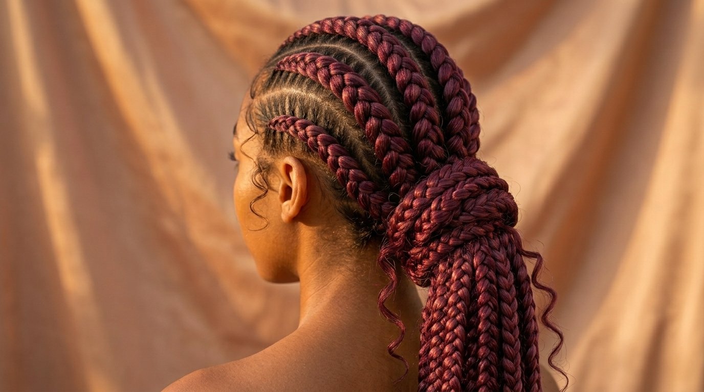 22 Cornrow Hairstyles That Are Protective and Stylish 22 Goddess braids with thick raised cornrow rows creating soft romantic look.