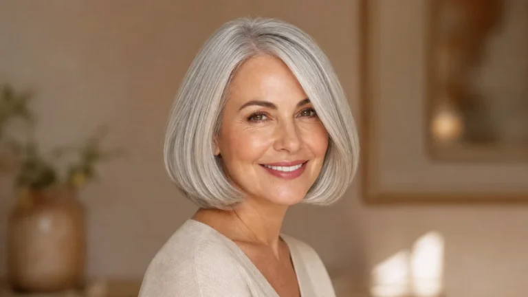 14 Short Gray Bob Haircuts for Women Over 50