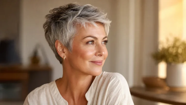 12 Short Gray Pixie Cuts for Women Over 50