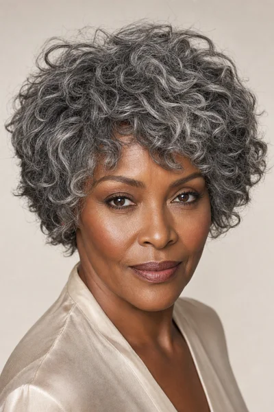 Short Gray Haircuts for Women Over 50: The Complete Guide 5 Short gray shag haircut with heavy layers — voluminous, textured style for fine or thinning hair