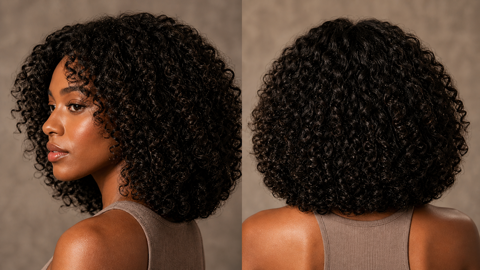 internal layering with a blunt outer shape on thick 3B to 4A curls