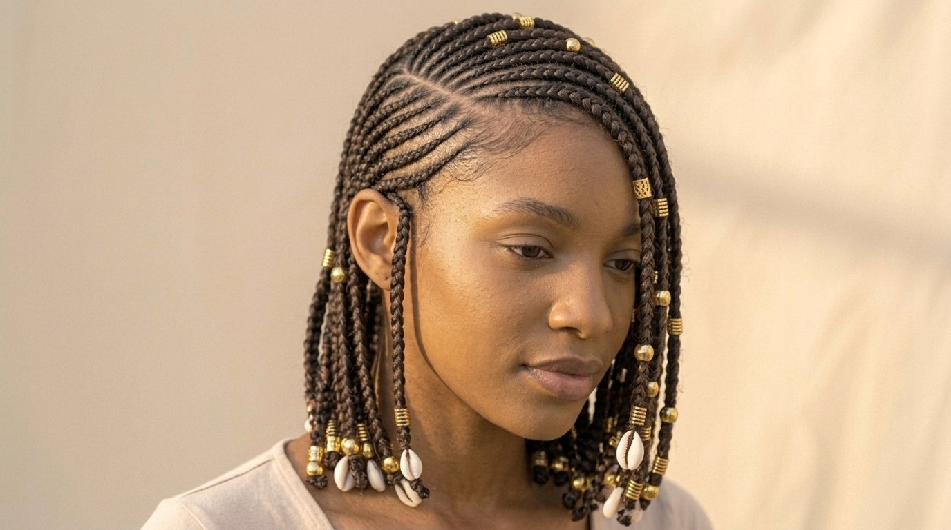 22 Cornrow Hairstyles That Are Protective and Stylish 14 Side-swept lemonade braids with asymmetrical part flowing to one side.