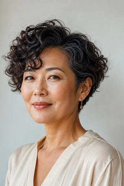 25 Short Curly Haircuts for Women Over 50 That Look Effortlessly Chic 20 long curly pixie for women over 50 — grown-out pixie with extra length and movement