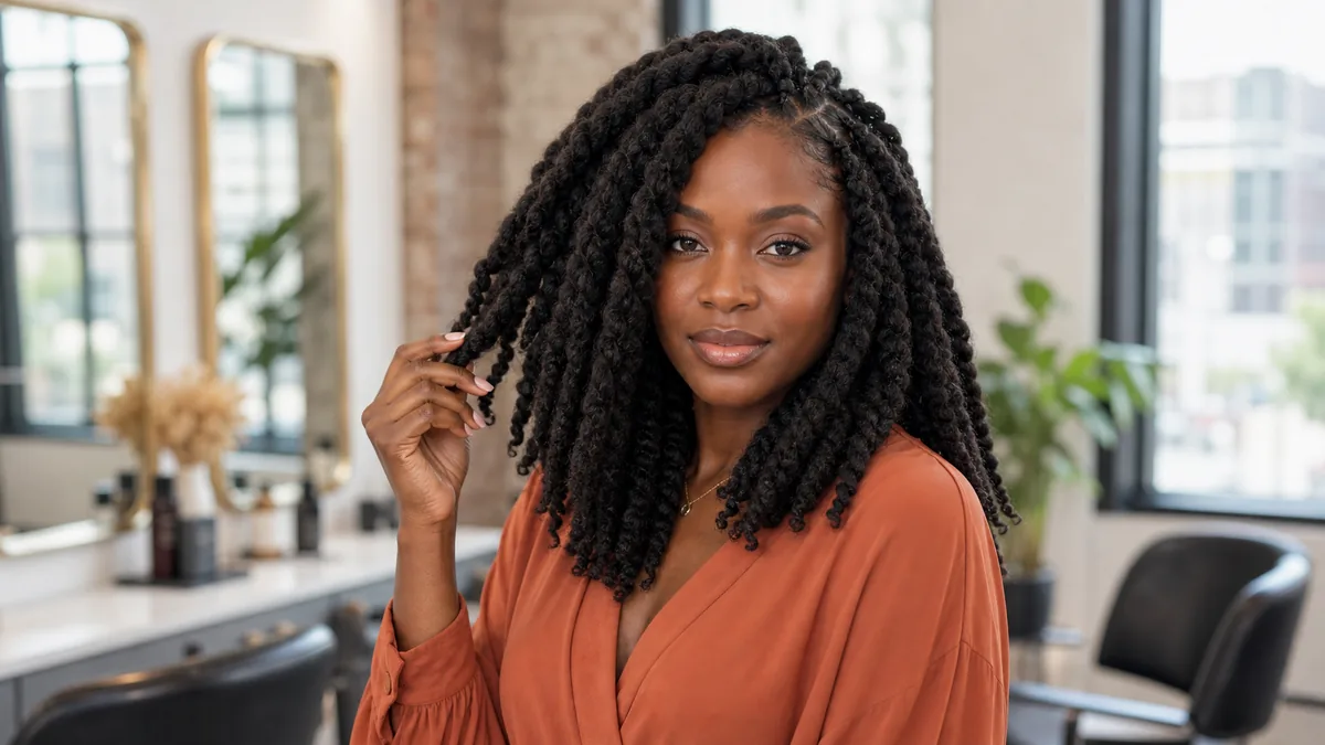 15 Protective Hairstyles for Natural Hair That Promote Growth 18 Marley twists with full, voluminous texture