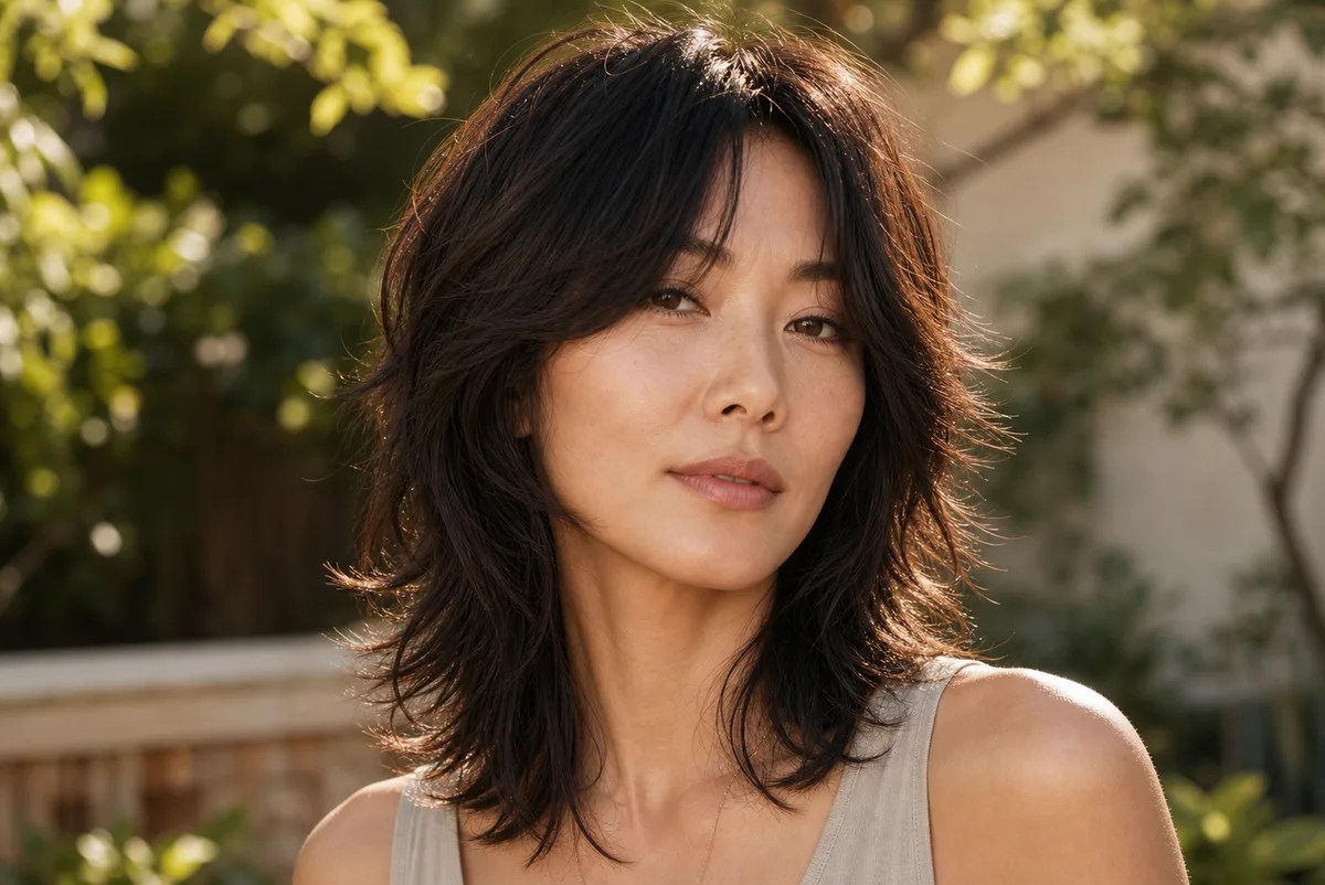 35 Edgy Short Haircuts for Women Ready for a Bold Change 25 Modern shag haircut with feathered layers — textured short style with curtain fringe