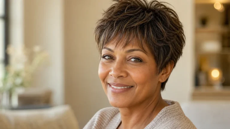 12 Flattering Short Haircuts With Bangs for Women Over 50