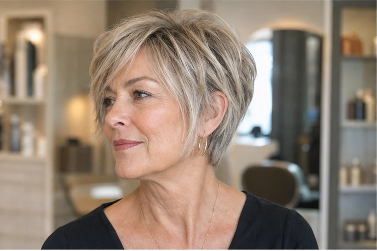 bixie haircut for women over 50