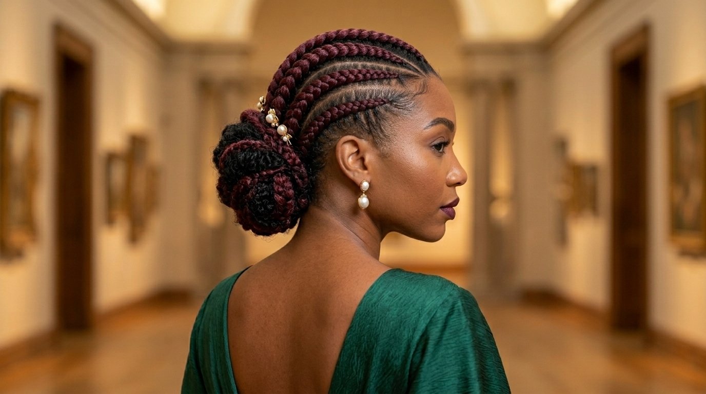 22 Cornrow Hairstyles That Are Protective and Stylish 25 Side-swept cornrows with asymmetrical part flowing to one side.