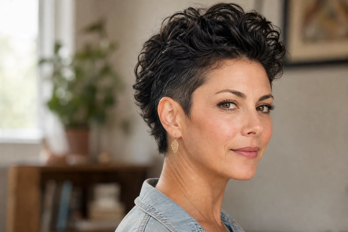 35 Edgy Short Haircuts for Women Ready for a Bold Change 33 Soft everyday mohawk with tapered sides — workplace-friendly short tapered style