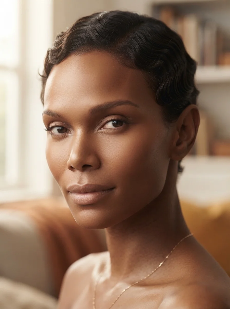20 Finger Wave Hairstyles for Black Women With Short Hair 18 Soft-set finger waves with minimal shine — matte finish for understated workday style