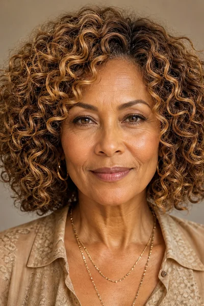 25 Short Curly Haircuts for Women Over 50 That Look Effortlessly Chic 26 voluminous curly bob for women over 50 — root-lifting layers at crown