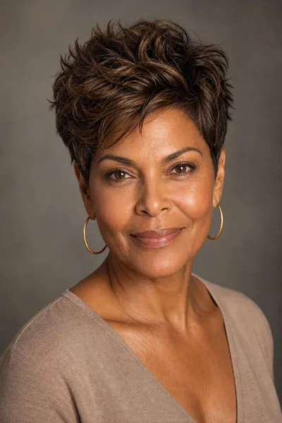 17 Short Haircuts for Women Over 50 With Wavy Hair That Look Effortless 3 wavy pixie with root lift for fine hair, women over 50