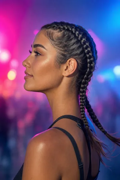 16 Boho Festival Braids for Concert Season 11 boxer braids tight to the scalp — durable festival braid hairstyle