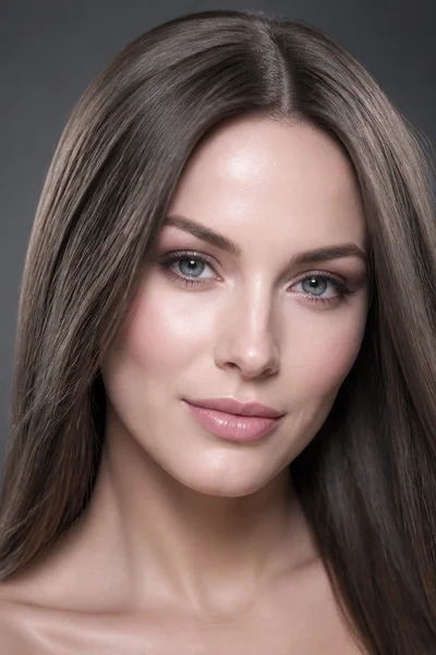 Cool ash brown hair color on straight hair — sophisticated cool-toned fall shade
