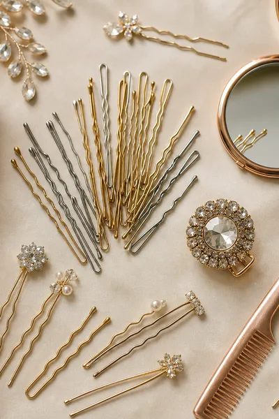 prom hair touch-up kit with bobby pins and travel hairspray — DIY updo essentials