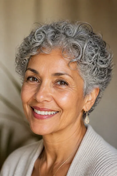 30 Flattering Hairstyles for Women Over 60 You Will Love 10 Curly pixie for women over 60 — textured gray curly cut with natural bounce and volume