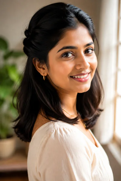 Half-up twisted style, one of these homecoming hair ideas for medium-length hair