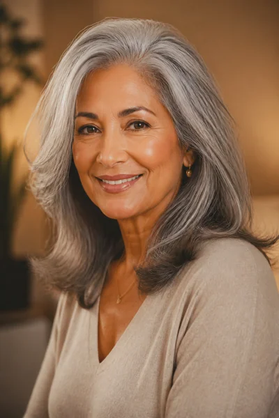 30 Flattering Hairstyles for Women Over 60 You Will Love 15 Soft layered shoulder-length cut for women over 60 with thick hair — blended gray layers