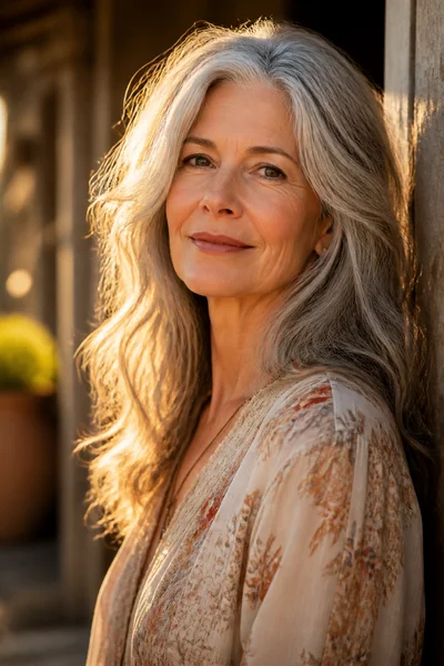 30 Flattering Hairstyles for Women Over 60 You Will Love 24 Soft waves with layers for women over 60 — long gray cut with movement and shine